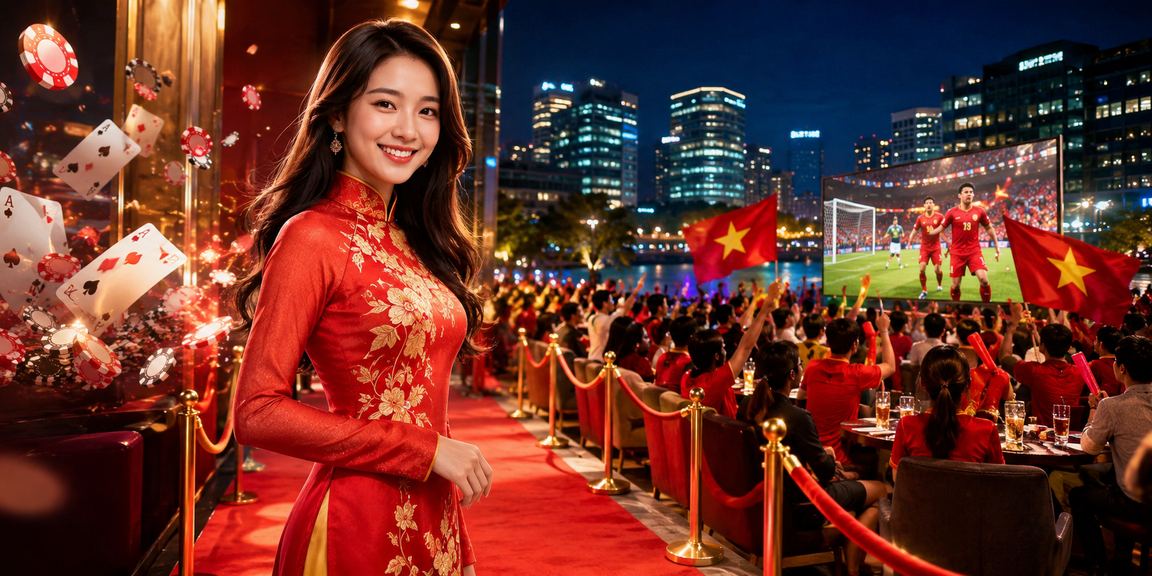 Người chơi trang phục áo dài truyền thống Hà Nội tham gia trò chơi bài lành mạnh